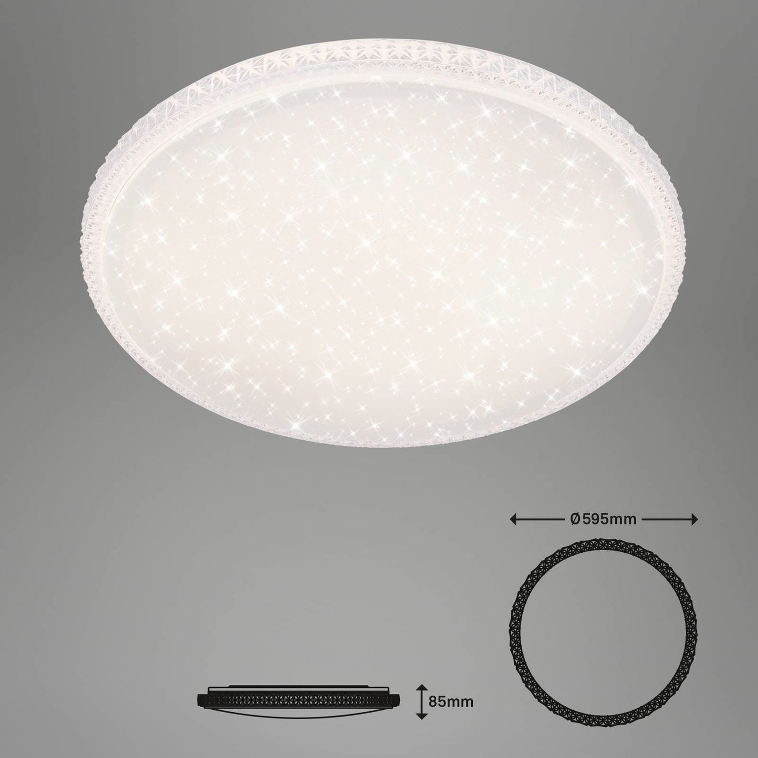 Stropné svietidlo LED Style, diaľkové ovládanie – obrázok 3
