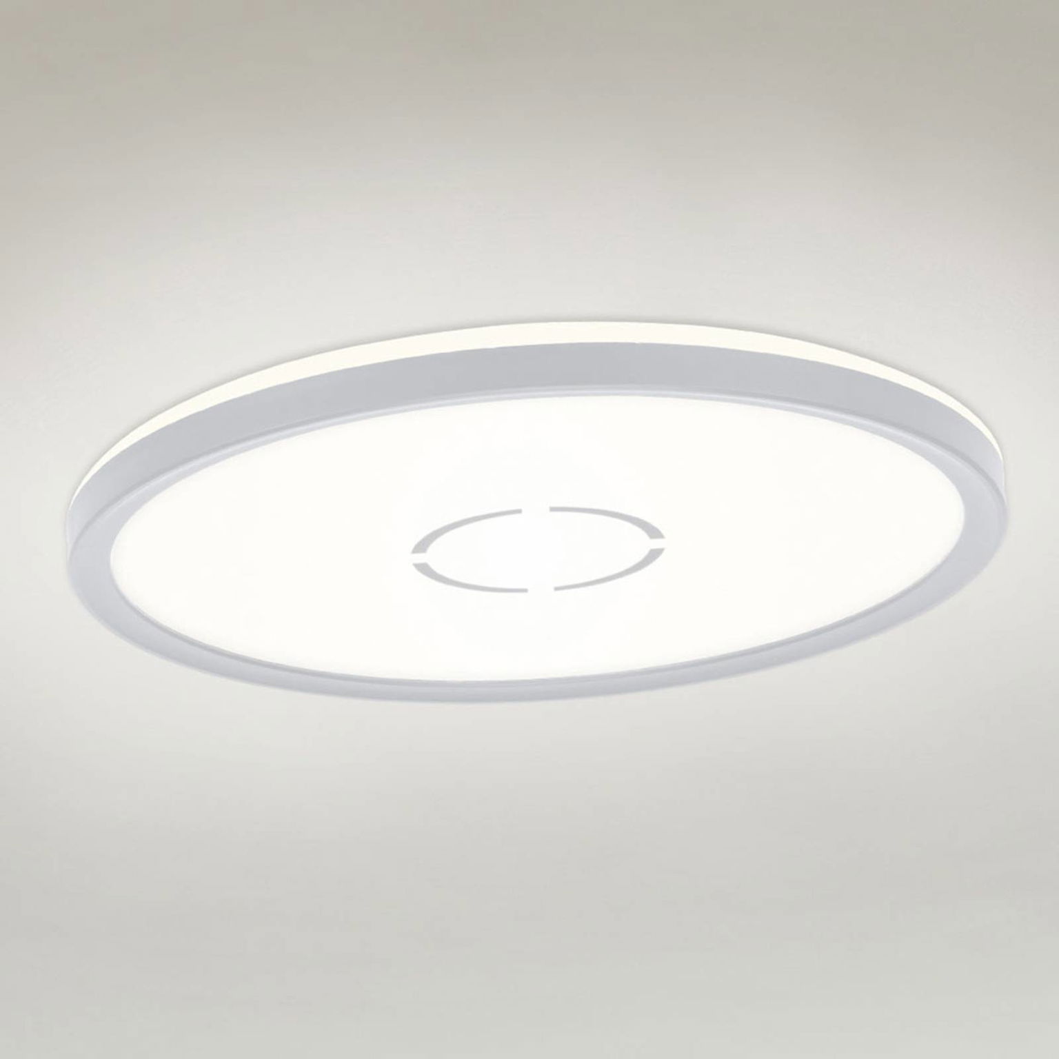 Stropné svietidlo LED zdarma, Ø 29 cm, strieborná