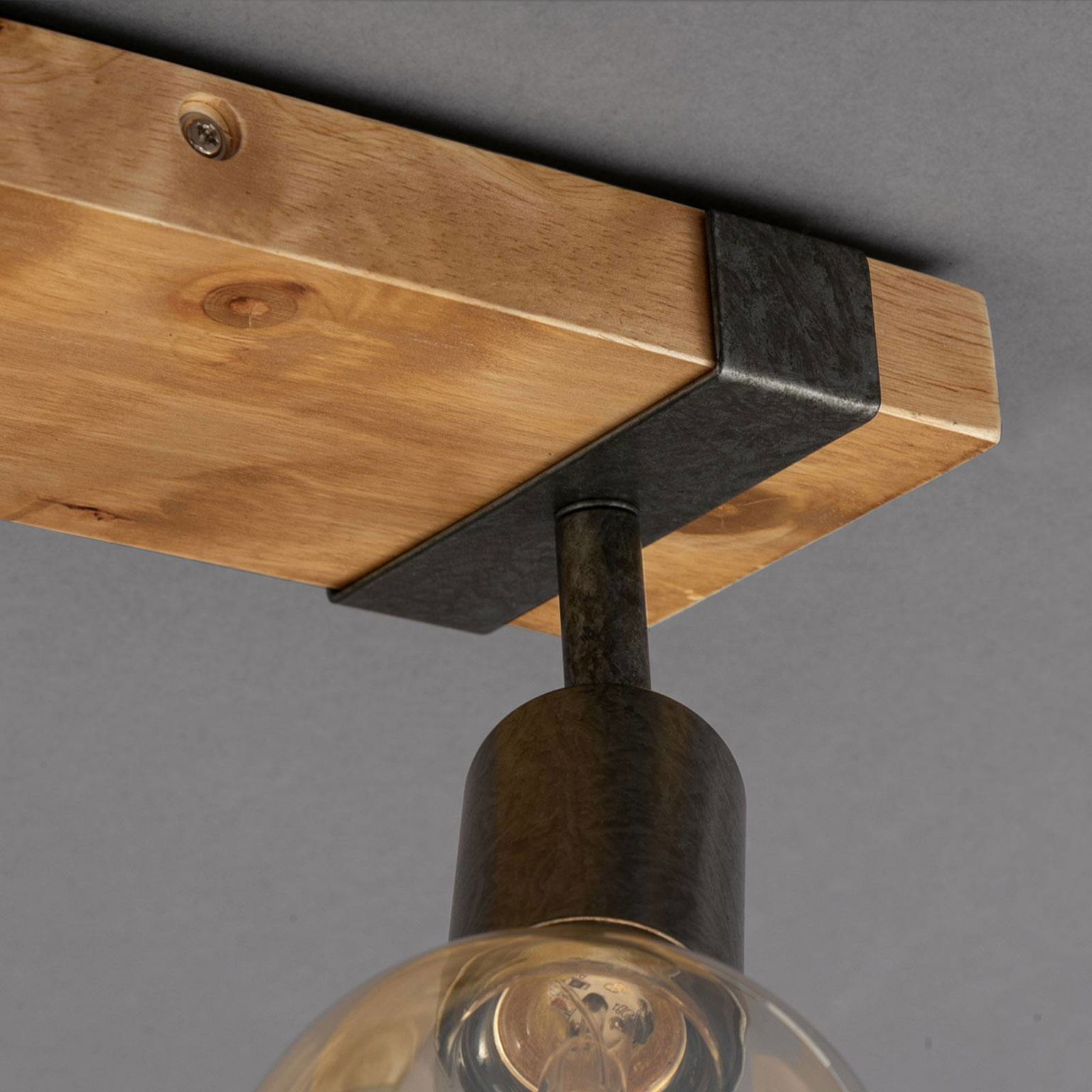 Stropné svietidlo Wood Basic, dvojsvetelné – obrázok 6