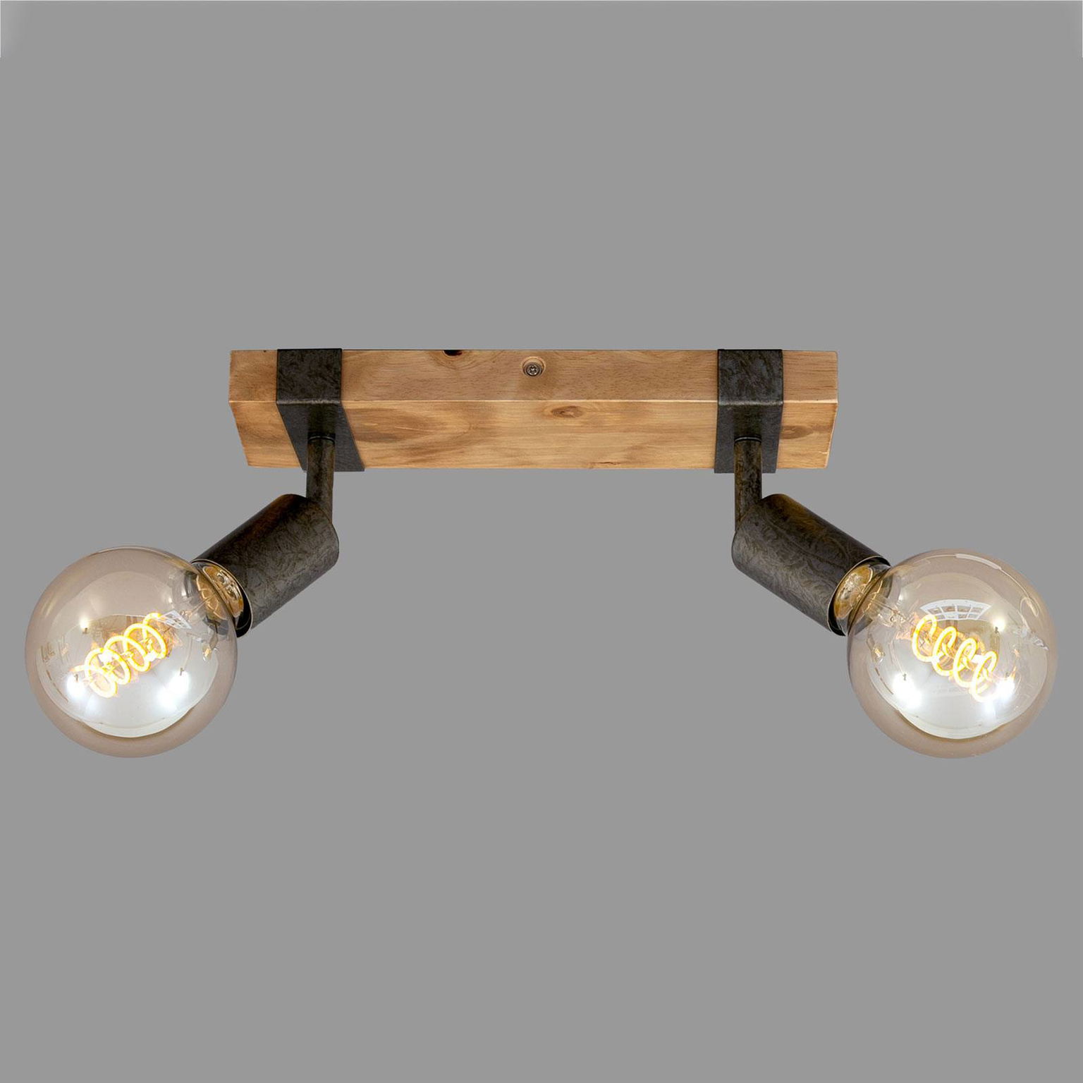 Stropné svietidlo Wood Basic, dvojsvetelné – obrázok 5