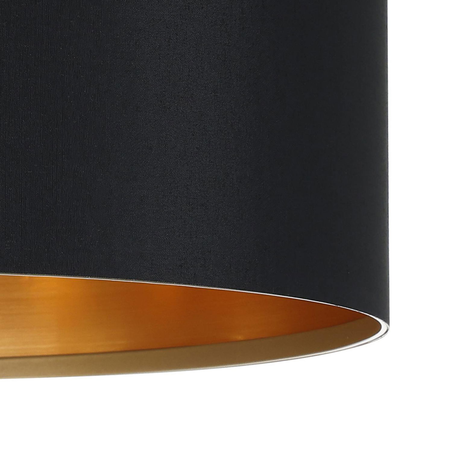Textilná závesná lampa Lecio, 38 cm čierna – obrázok 3