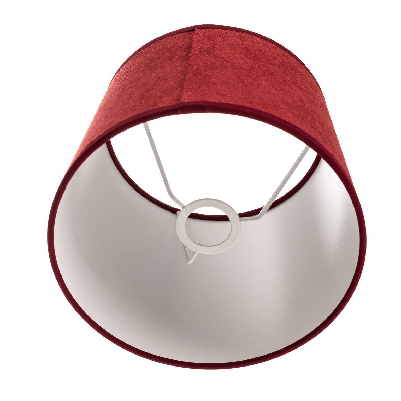 Tienidlo na lampu Classic S, tkané, červené – obrázok 5