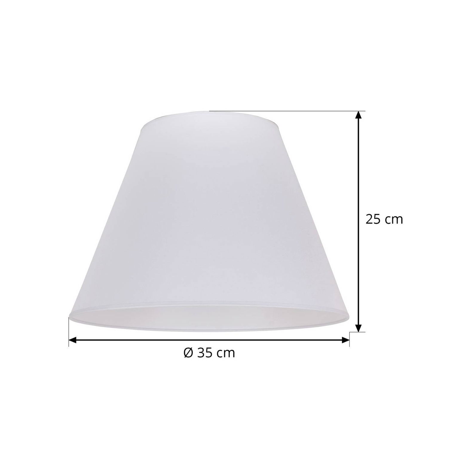 Tienidlo Sofia výška 25 cm, biele – obrázok 3