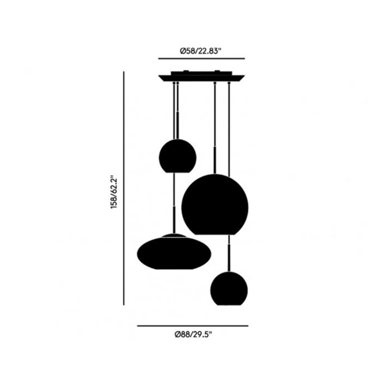 Tom Dixon Copper Range Round závesné svietidlo 4pl – obrázok 2