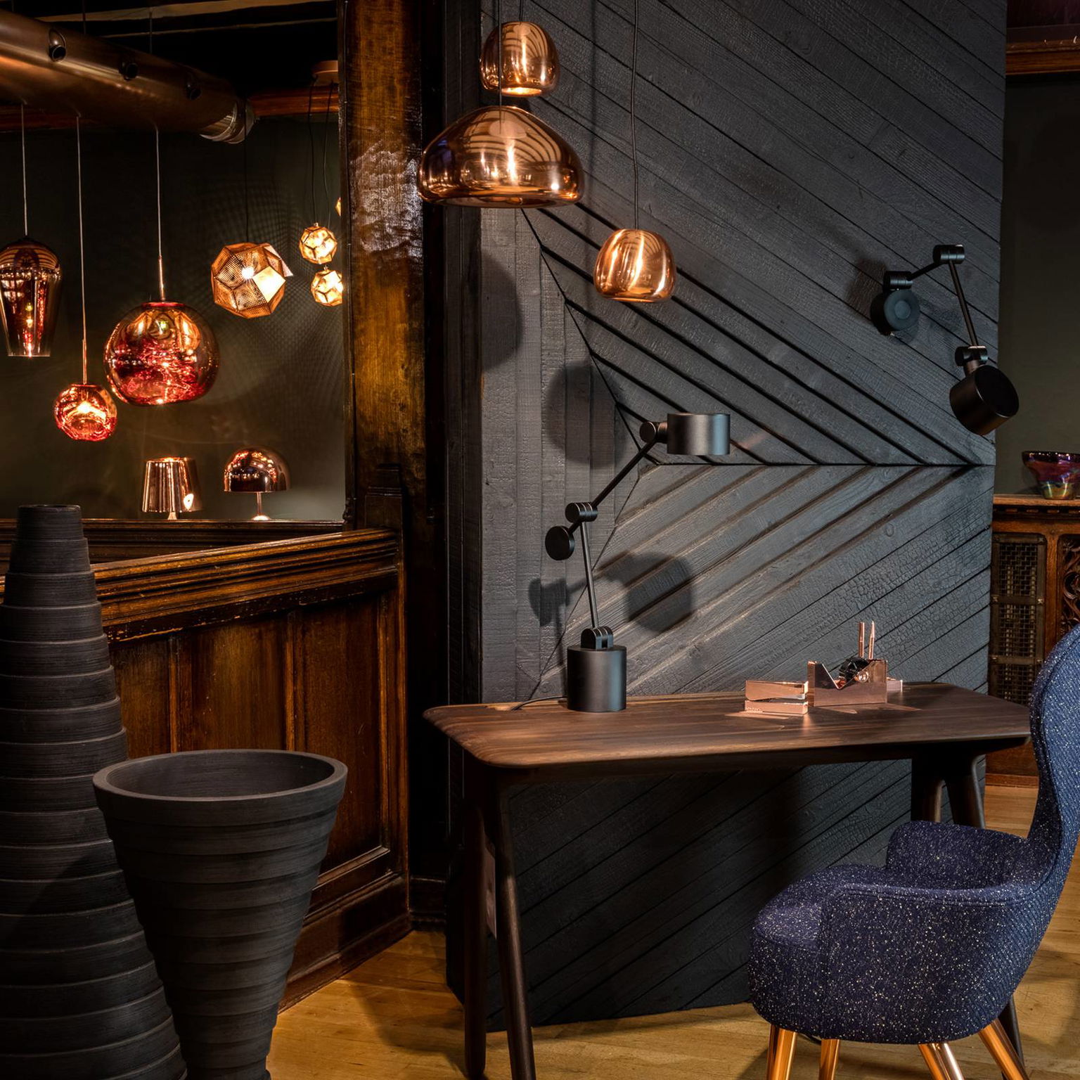 Tom Dixon LED závesné svietidlo Void mini, meď – obrázok 2