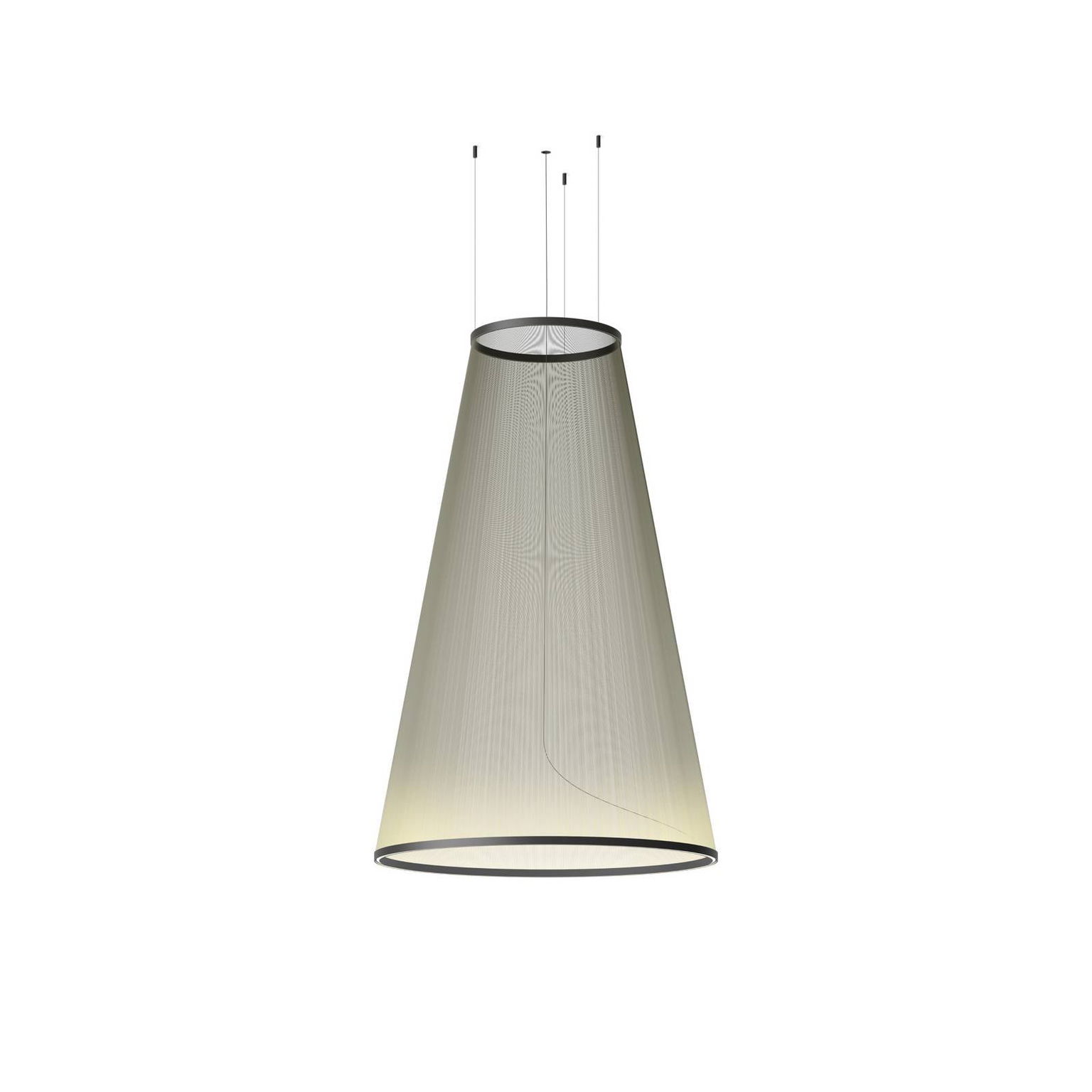 Vibia LED závesné svietidlo ARRAY, zelená, 190 x 124 cm kužeľ 927 stmievateľné