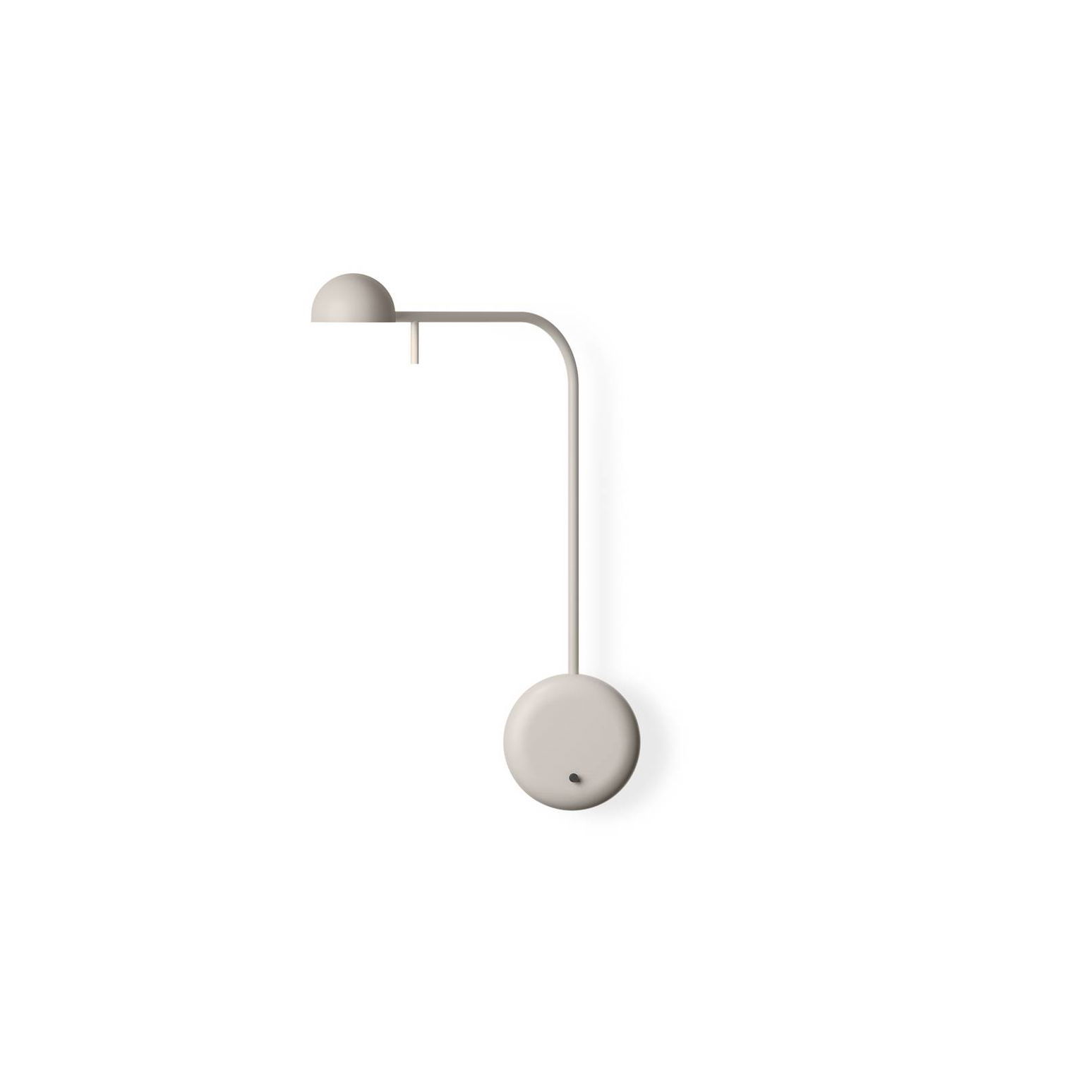 Vibia Pin 1680 LED nástenné svetlo, 39 cm, krémová farba