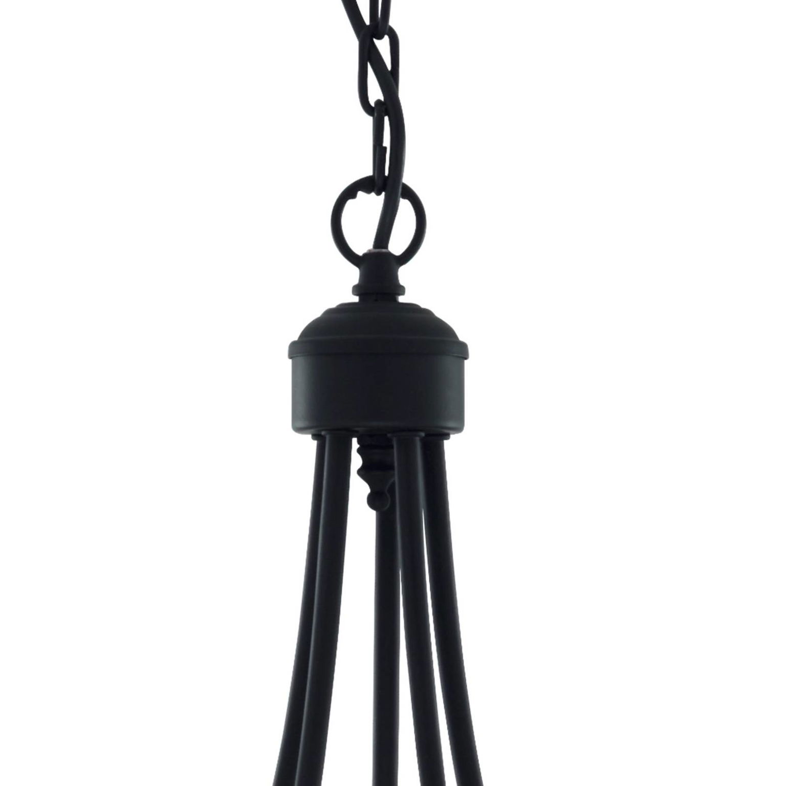 Visiaci luster Maypole matný čierny, 5-plameňový – obrázok 4