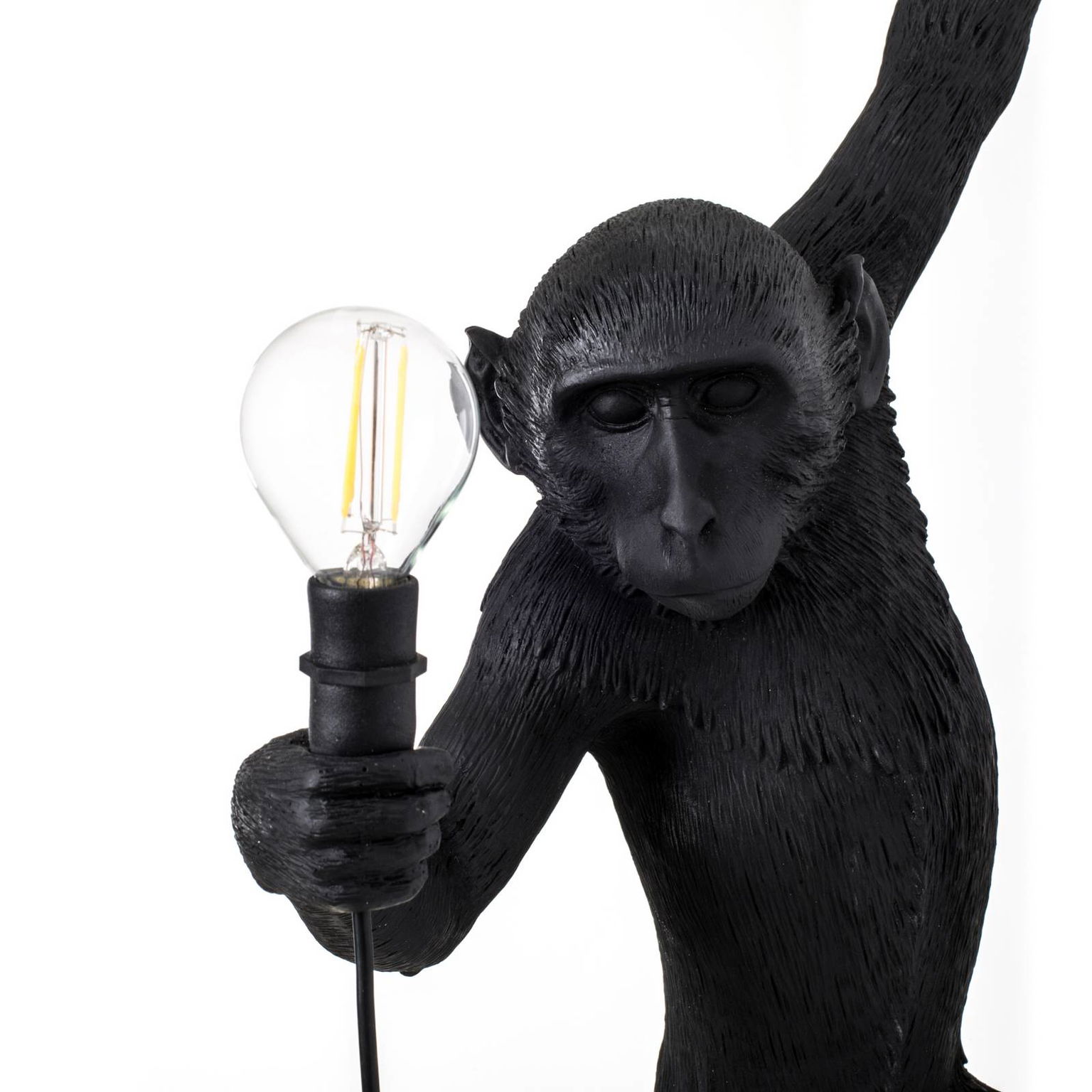 Vonkajšie LED svietidlo Monkey Lamp vľavo čierna – obrázok 6