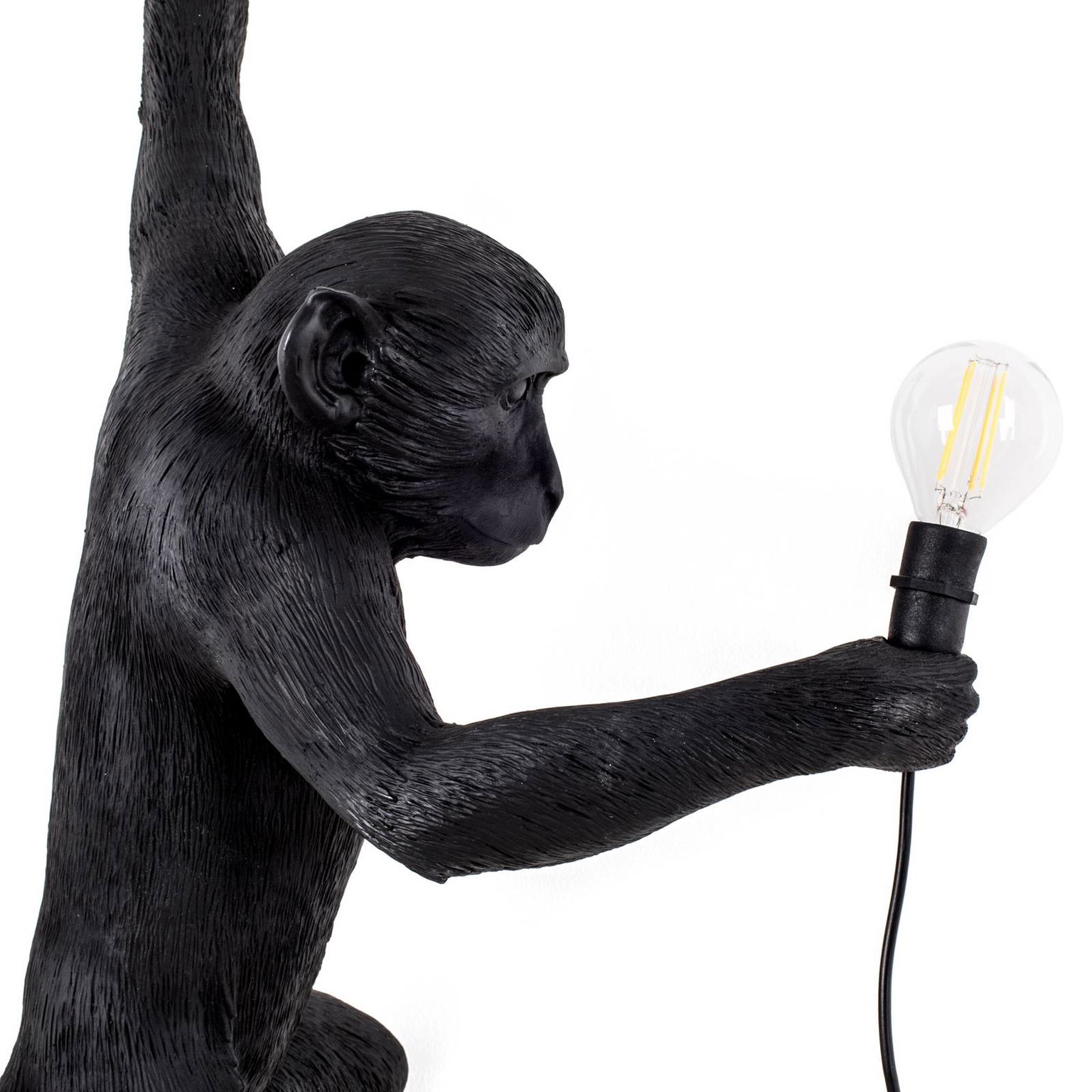 Vonkajšie LED svietidlo Monkey Lamp vľavo čierna – obrázok 5