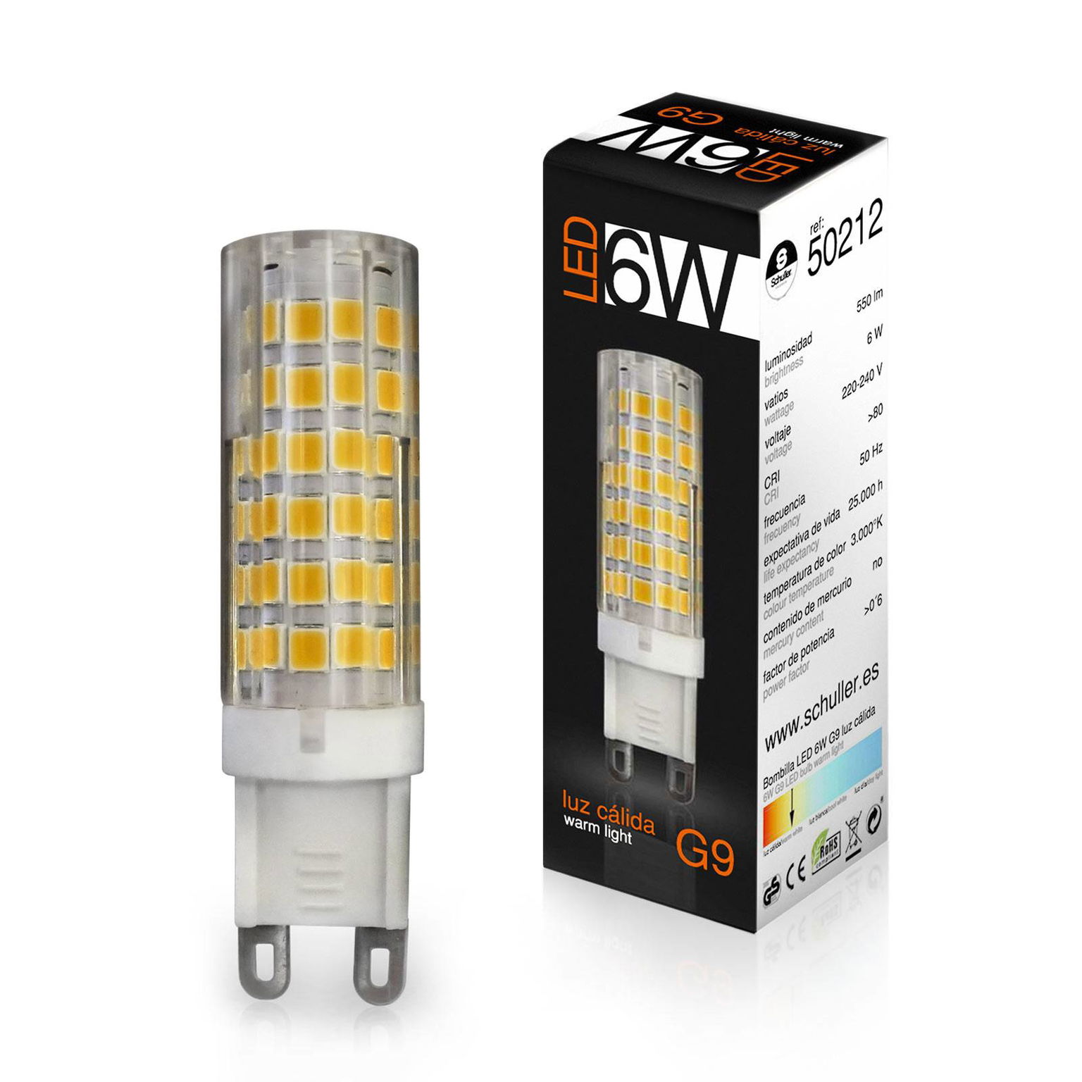 Základňa LED G9 6W 3 000K – obrázok 2