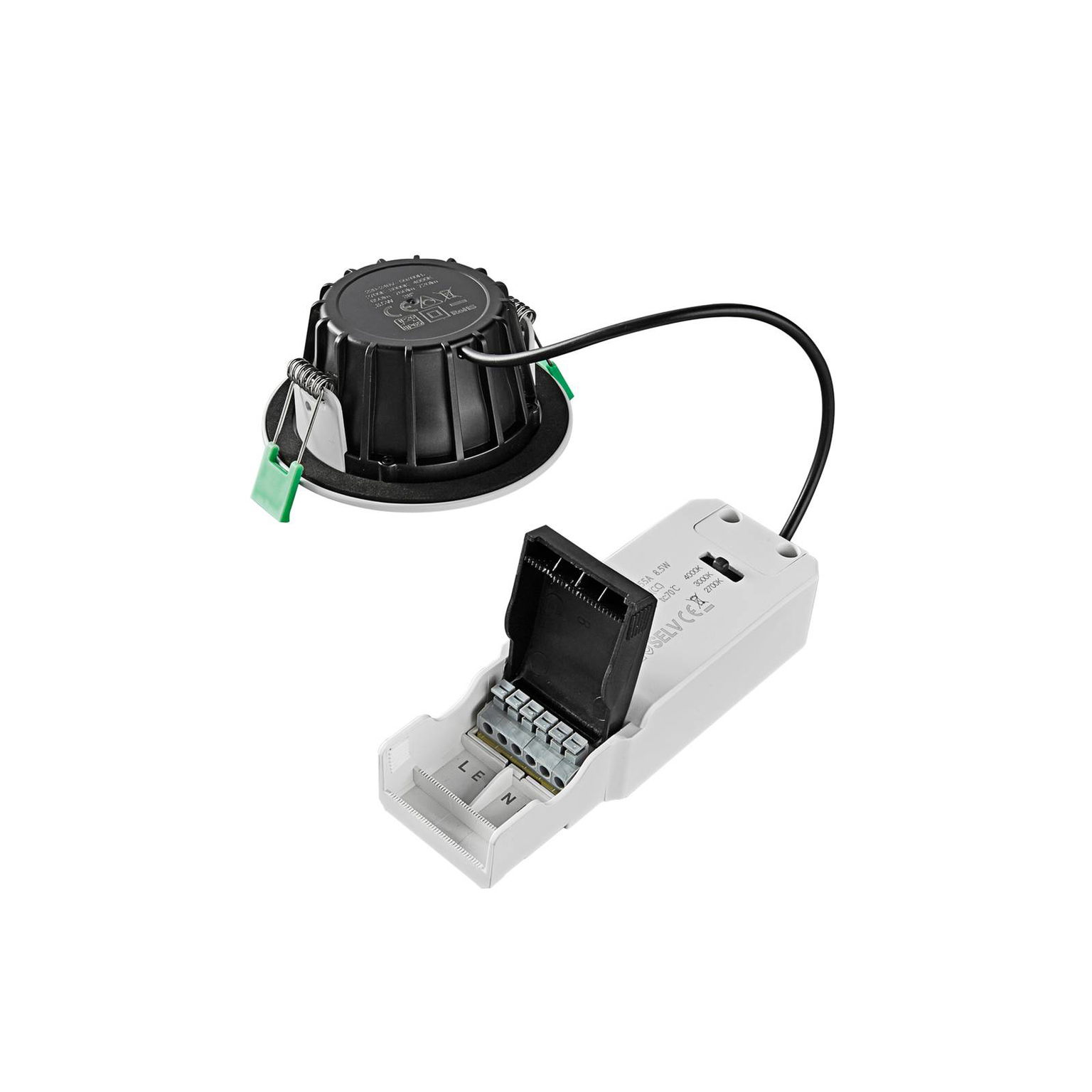 Zapustené stropné LED svetlo DL8002, otočné 38° – obrázok 6