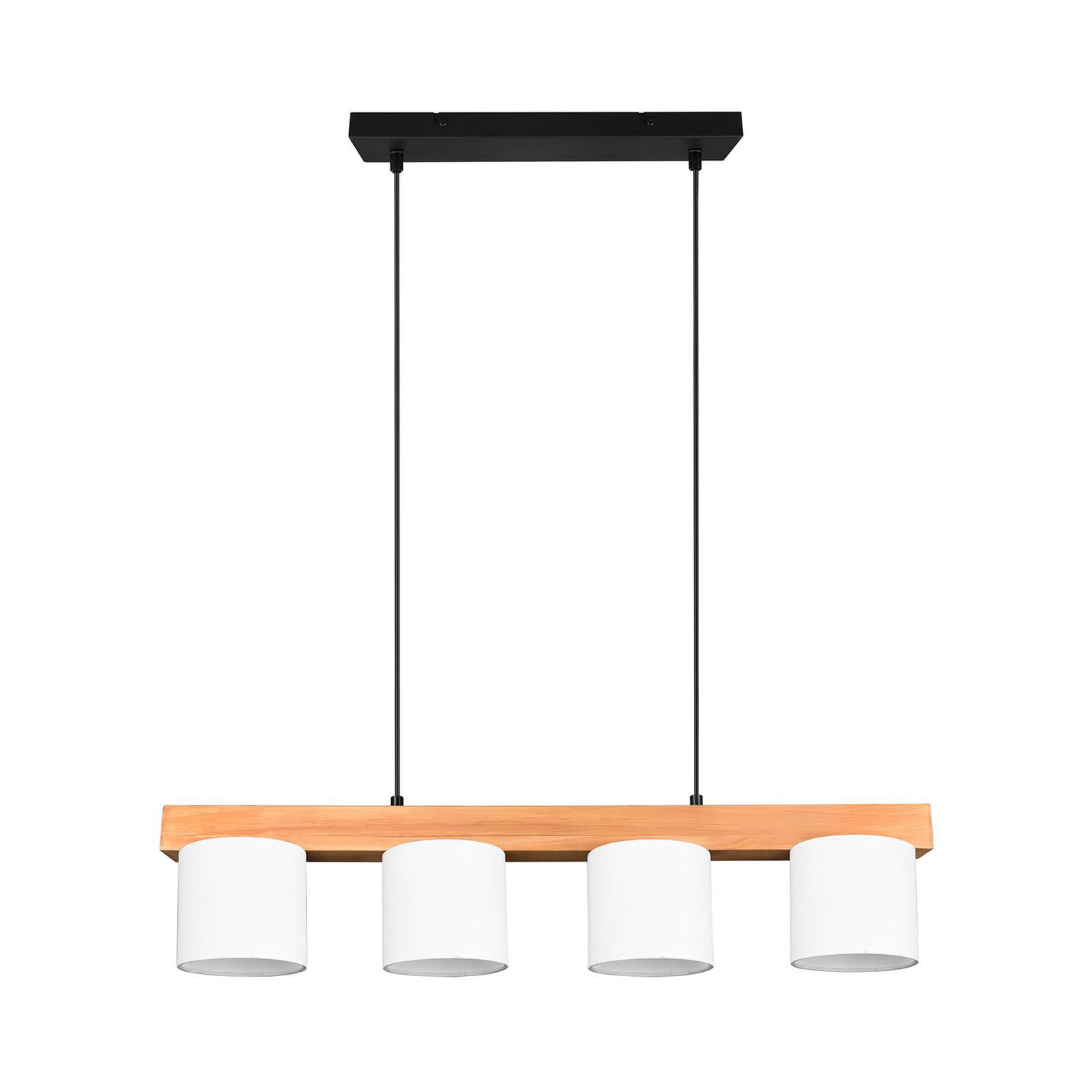 Závesná lampa Cameron, 4-plameňová, biela – obrázok 5