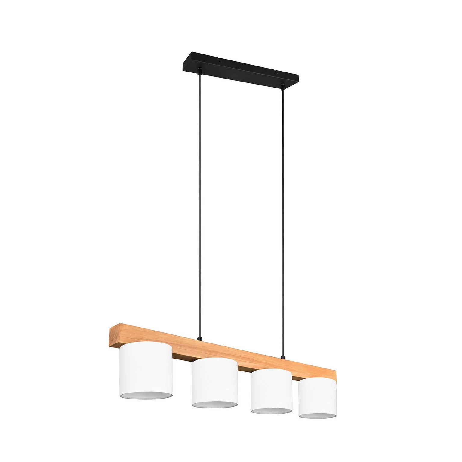 Závesná lampa Cameron, 4-plameňová, biela – obrázok 6