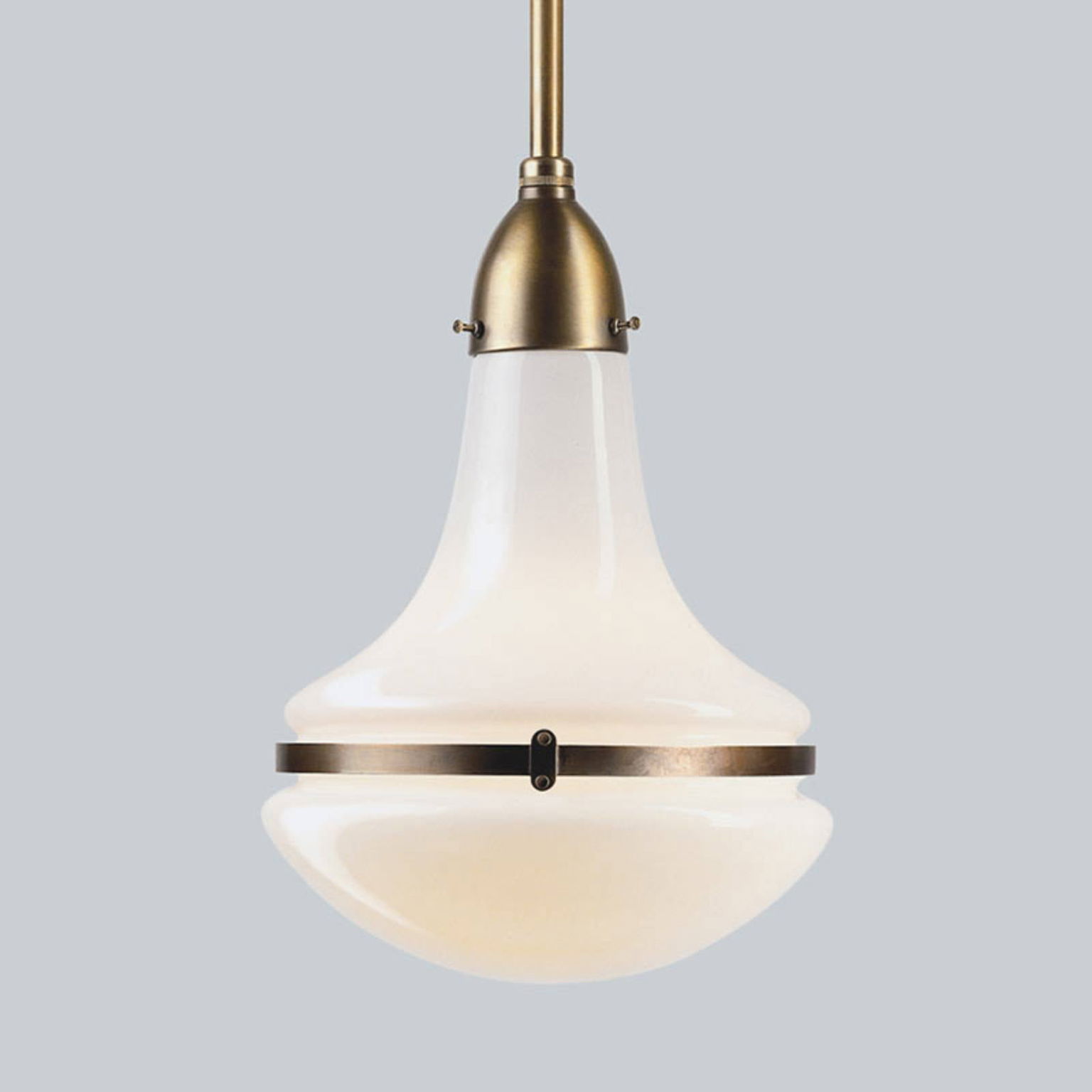 Závesná lampa Frida z mosadze, Ø 24 cm