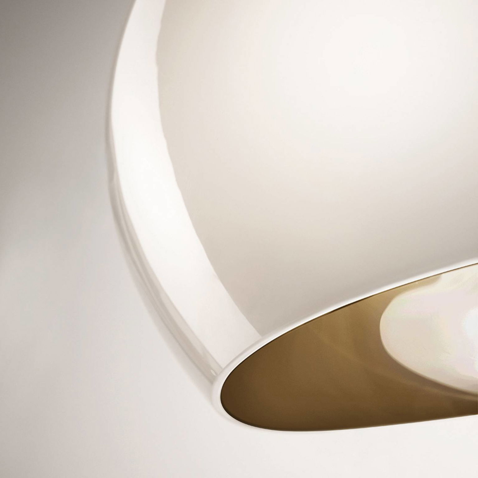 Závesná lampa Surface Ø 40 cm E27 biela/hnedá – obrázok 2