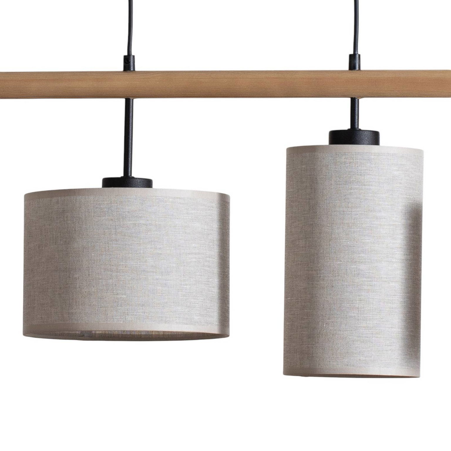 Závesné svietidlo Deva Nature, 4-plameňové, textil – obrázok 4
