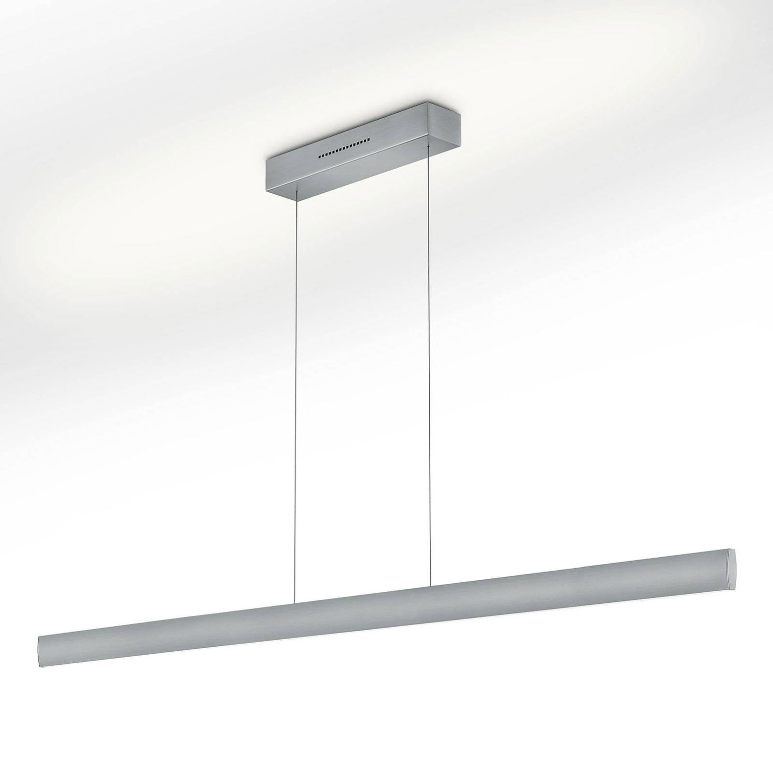 Závesné svietidlo LED Runa, nikel, dĺžka 152 cm – obrázok 2