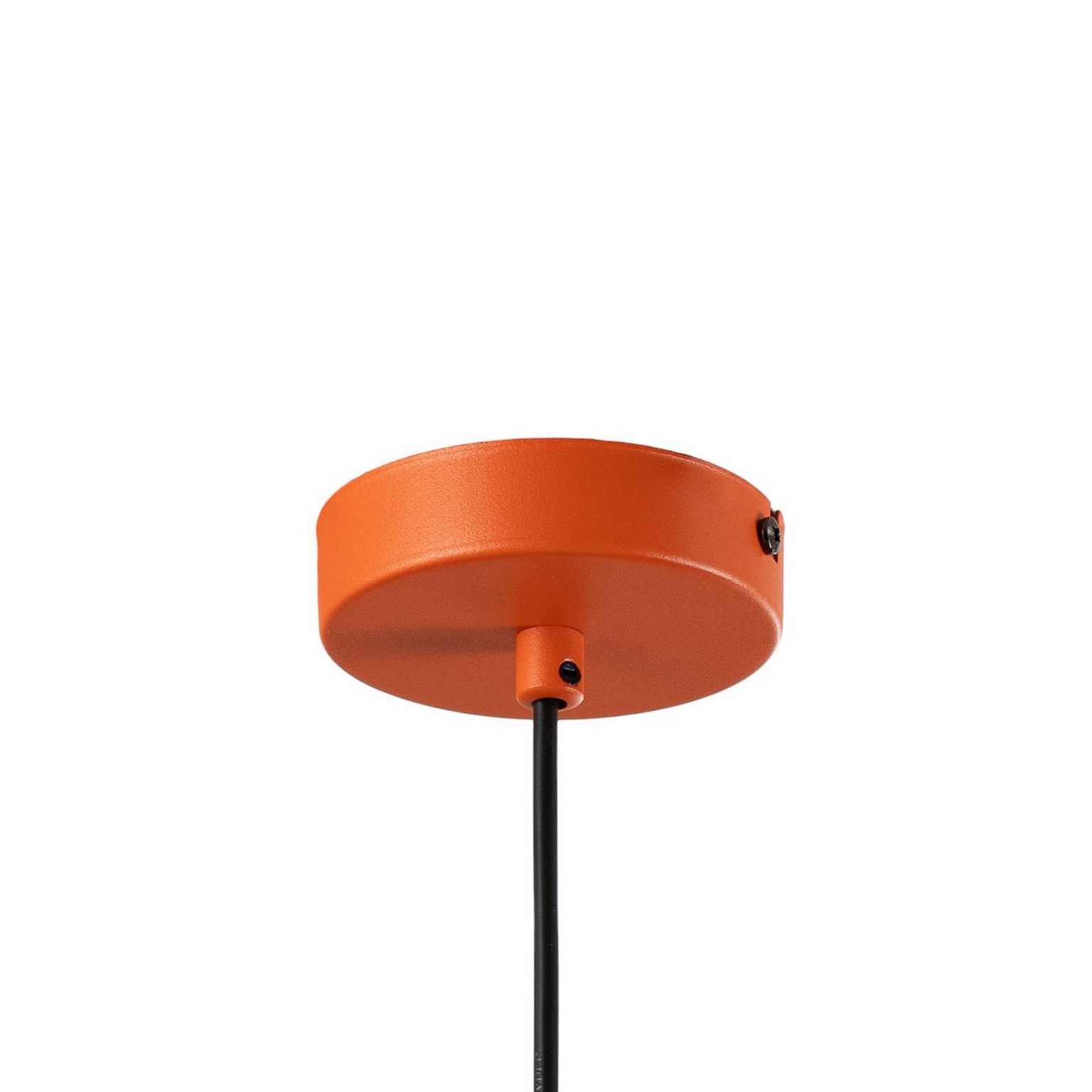 Závesné svietidlo Plato, oranžové, kov, Ø 38 cm, E27 – obrázok 4