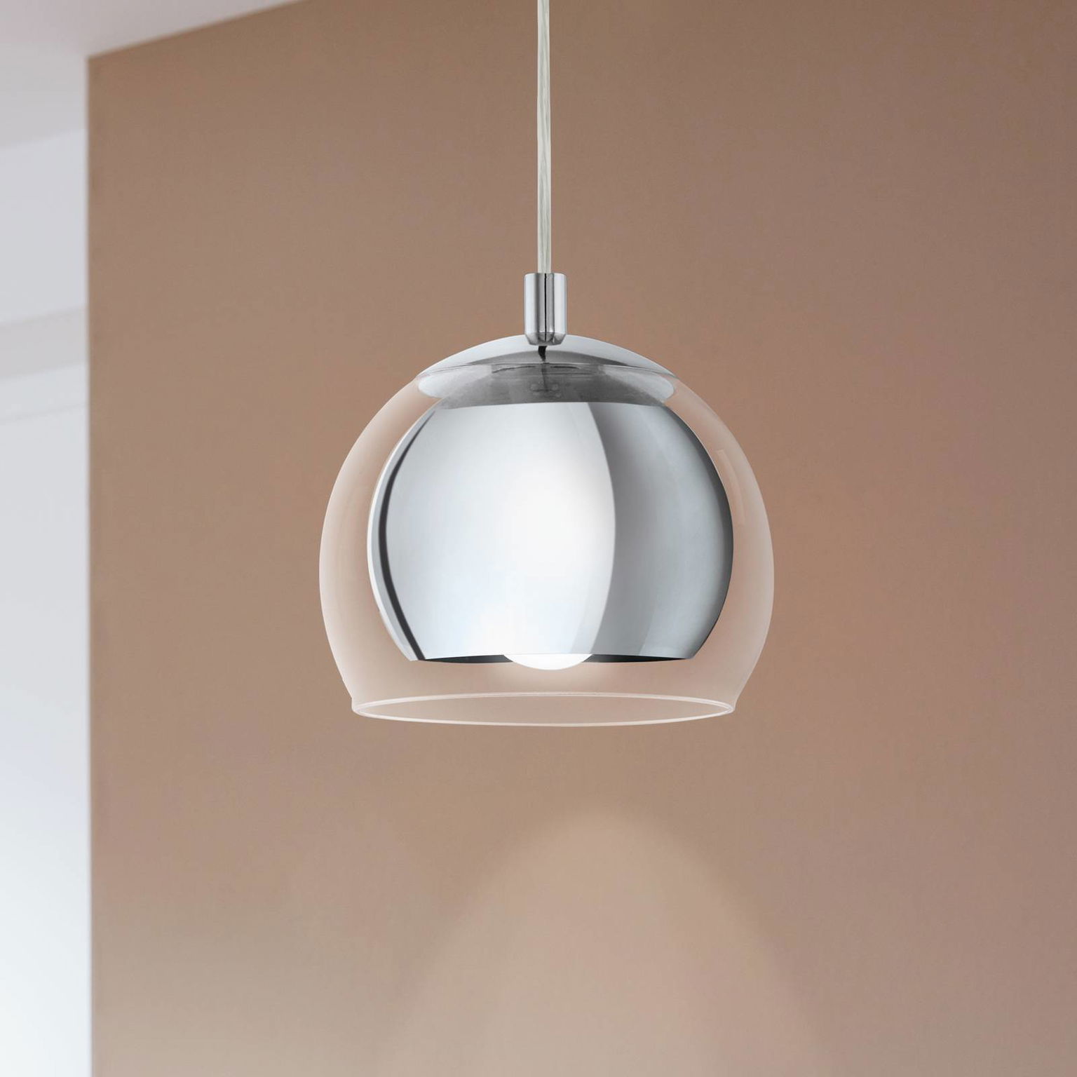 Závesné svietidlo Rocamar 1-light v chróme