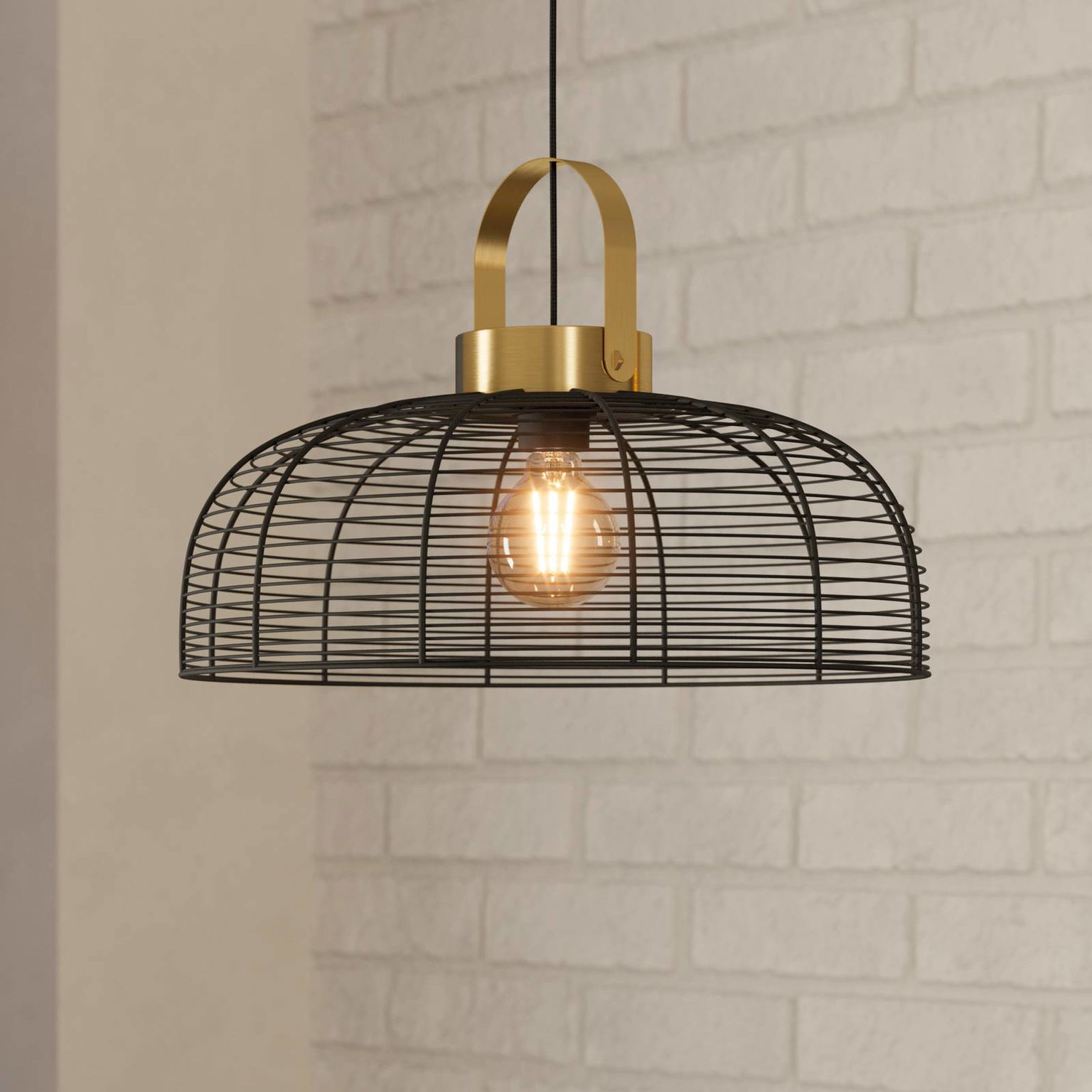 Závesné svietidlo Roundham, priemer 45 cm