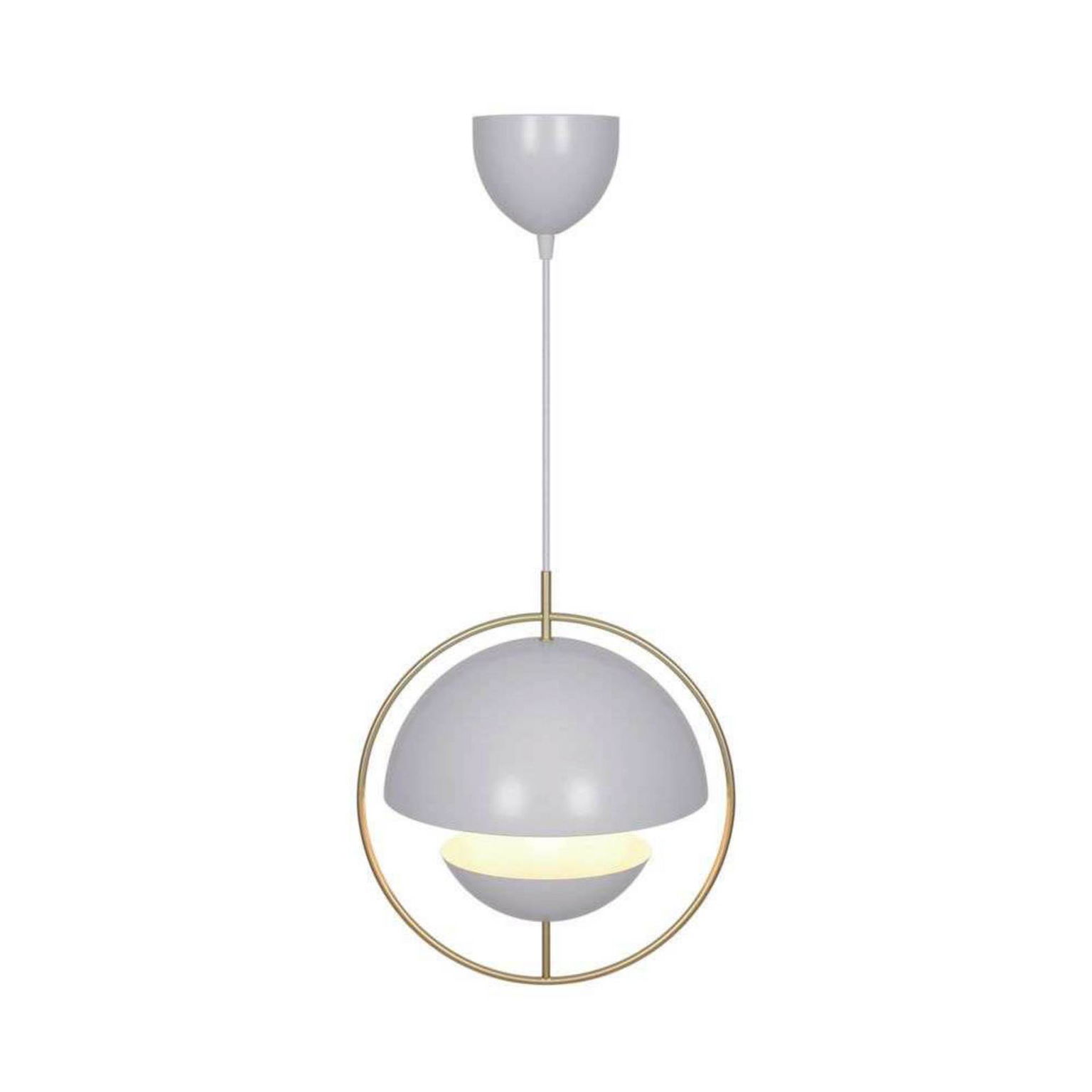 Závesné svietidlo Tavia, biele, Ø 33 cm, kov – obrázok 2