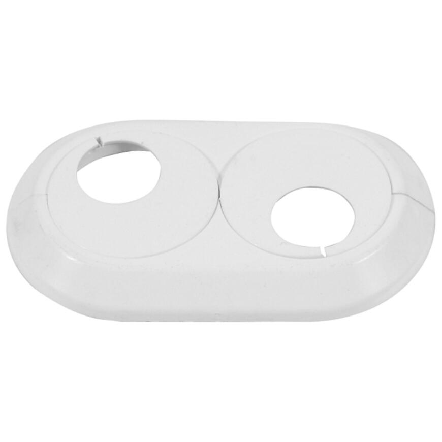 Dvojitá rozeta 22 mm biela