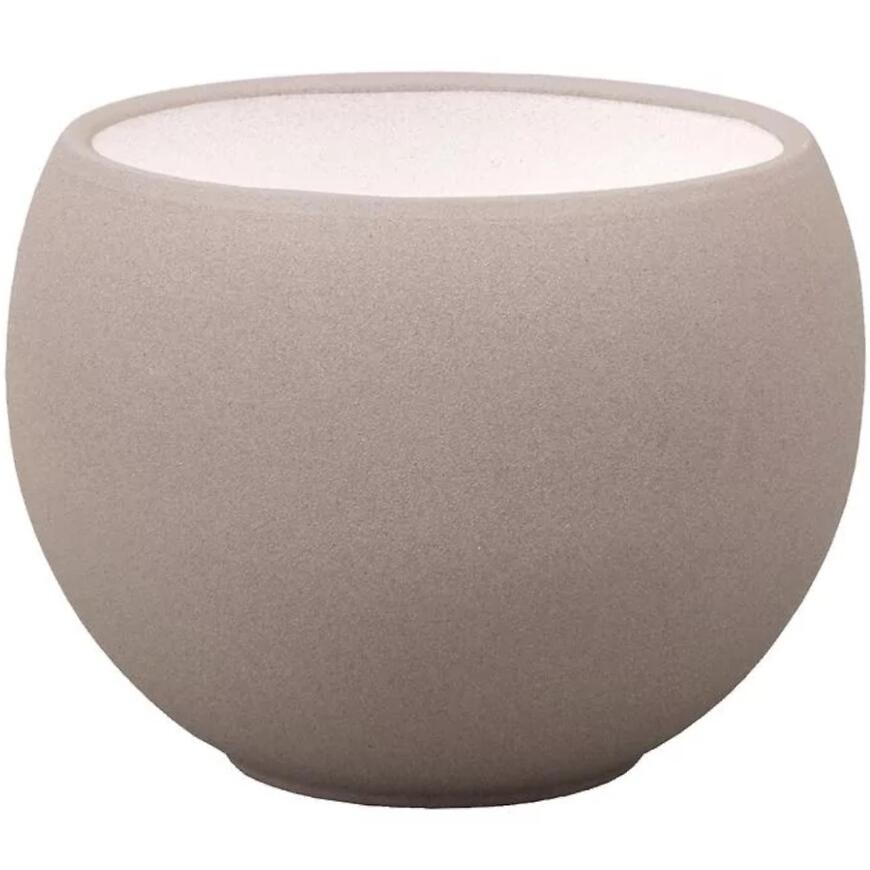 Obal na kvetináč LUNA STRUKTUR d20cm hnedosivý mat