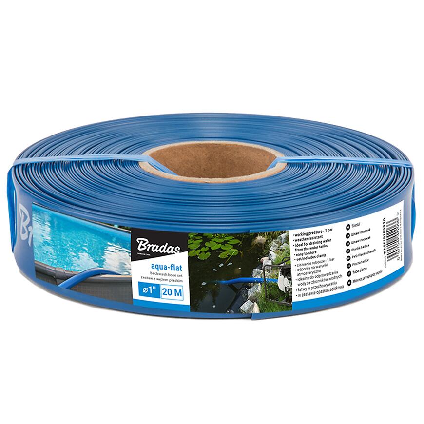 Ploská hadica aqua - flat pe/eva W.P.1 - 1" 20 M