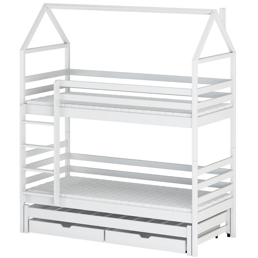 Posteľ Domček Dalia 90x200 biela