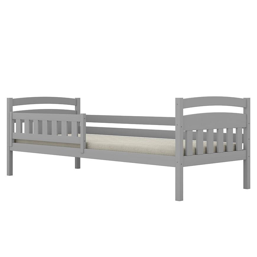 Posteľ Tosia štandard + zábrana 80x200 sivá