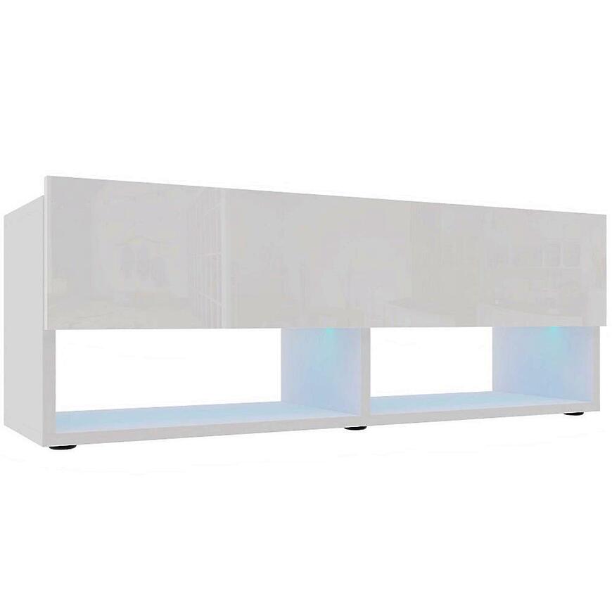 TV stolík Izumi 105 WH biela mat/lesk