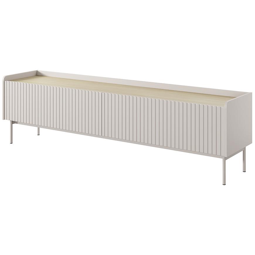 TV stolík Level RTV E 181 2d Beige/dub Scandi