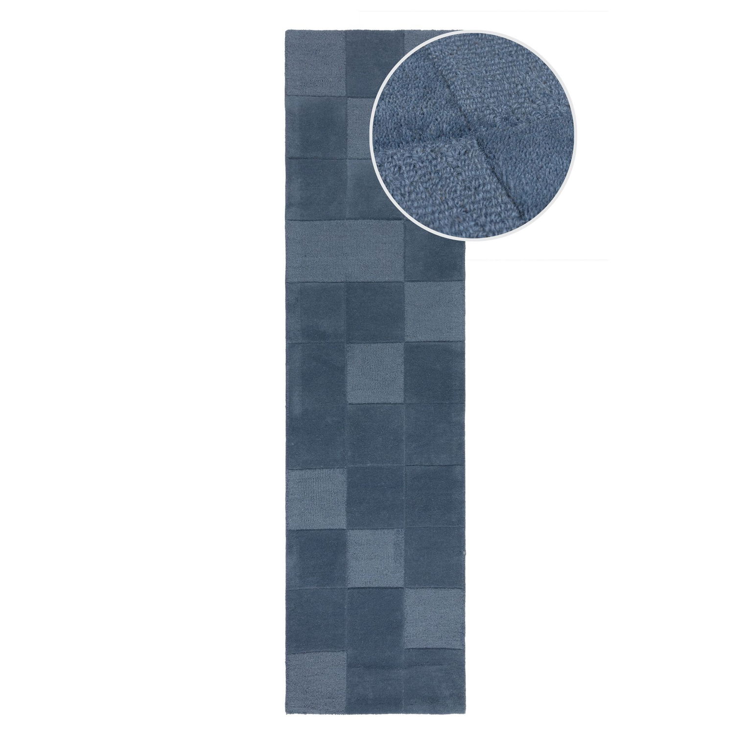 Behúň Moderno Checkerboard Blue, 60x230, modrá, chodba / predsieň, Flair Rugs – obrázok 3