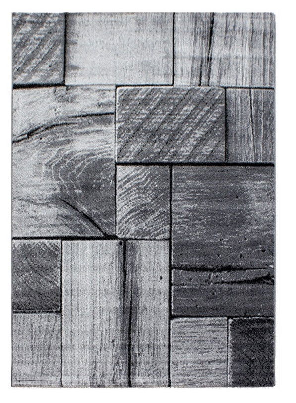 80x300 cm Kusový koberec Parma 9260 black, 80x300, šedá, chodba / predsieň, Ayyildiz