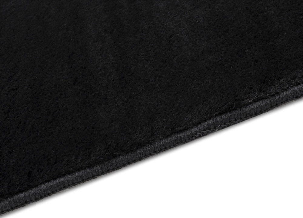 Kusový koberec COLOR UNI Black, 80x150, čierna, obývacia izba, B-line – obrázok 3