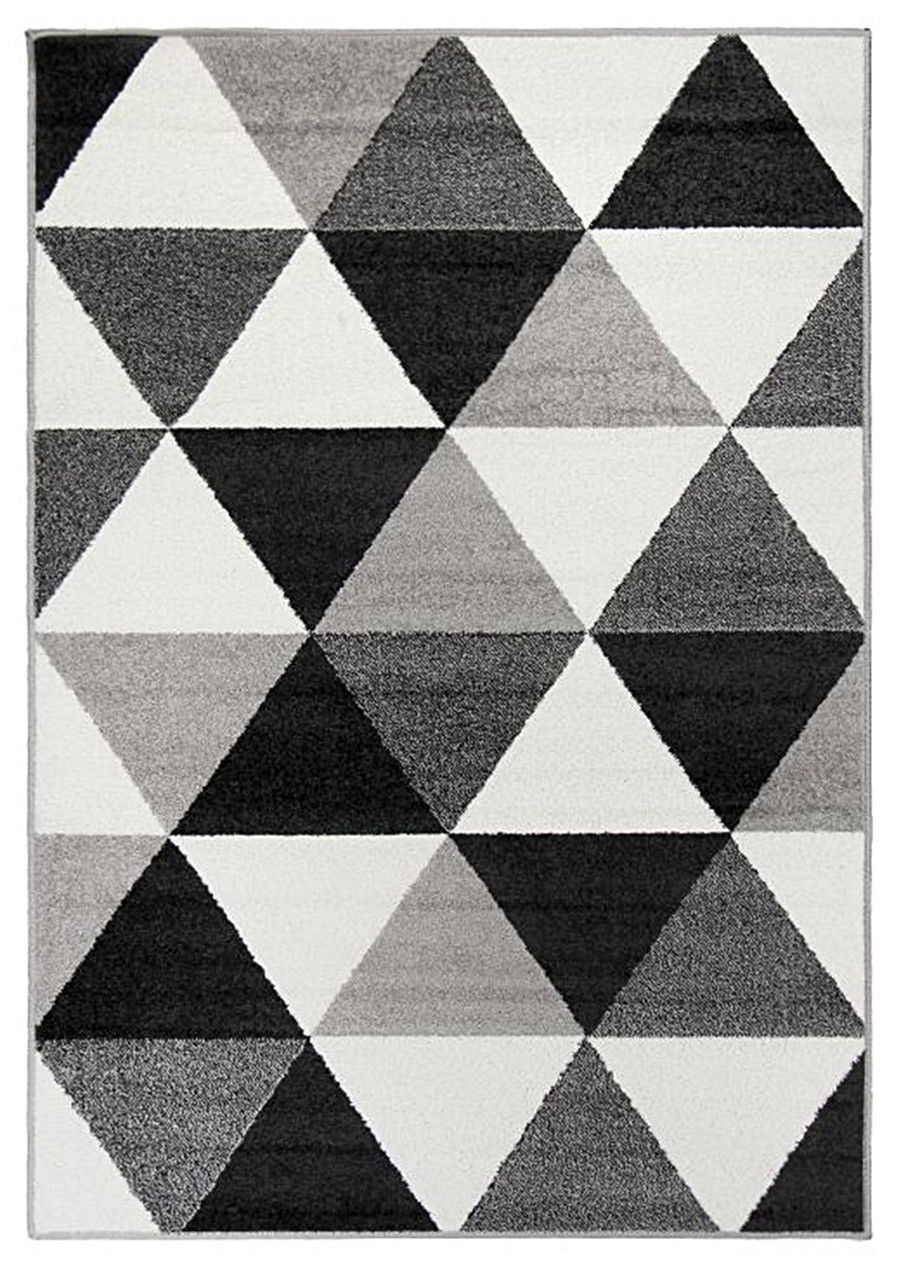 Kusový koberec Lotto 665 HR5 E, 100x150, čiernobiela, chodba / predsieň, Oriental Weavers