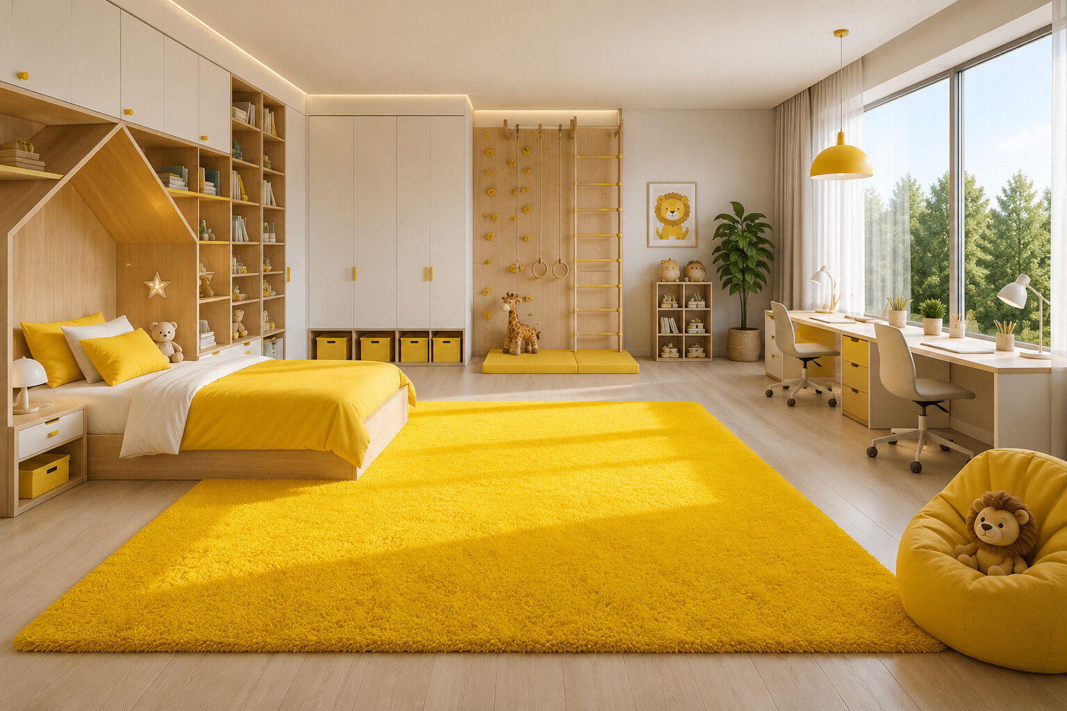 Kusový koberec Spring Yellow, 40x60, žltá, obývacia izba, B-line – obrázok 2