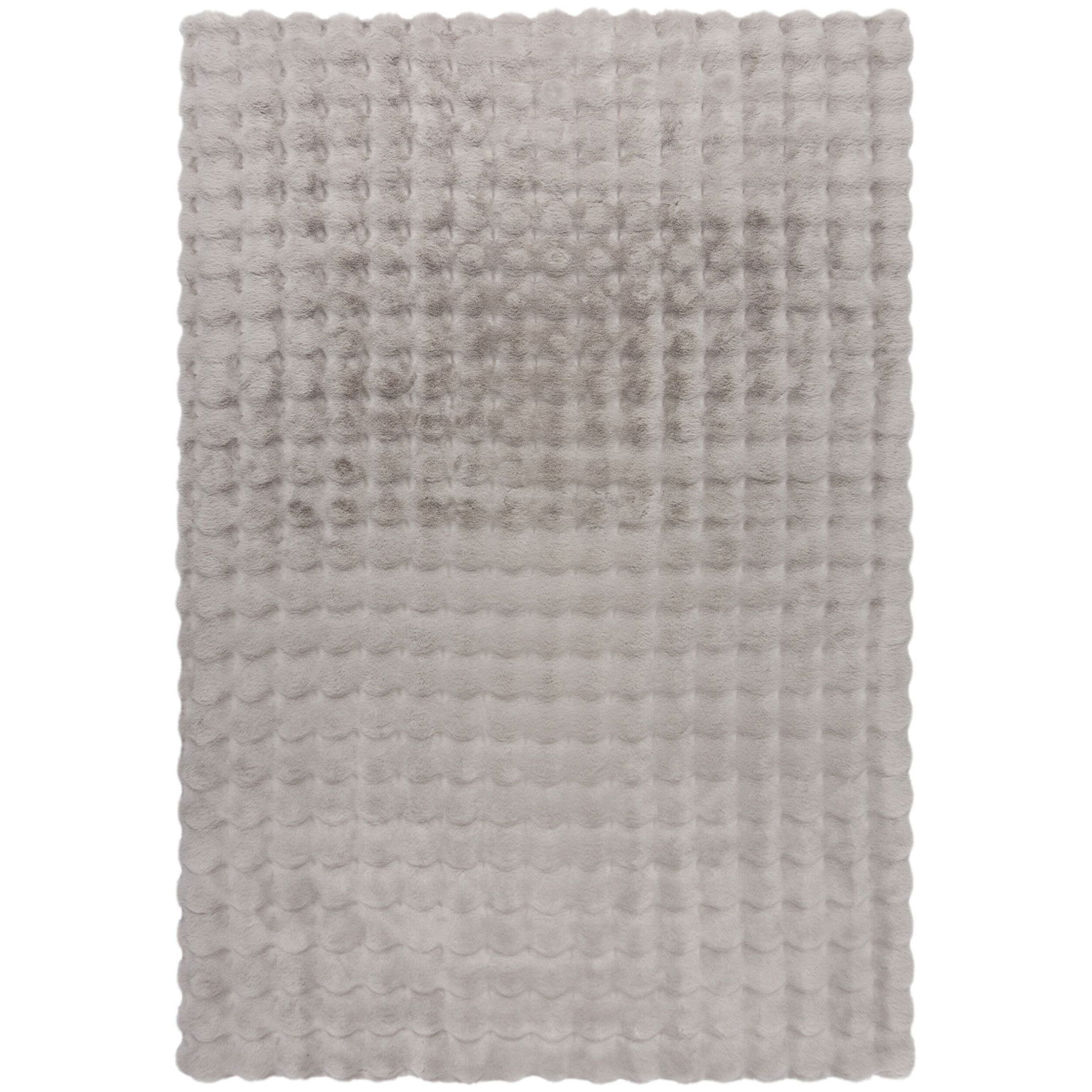 Kusový koberec Waffle Faux Fur Grey, 180x290, šedá, obývacia izba, Flair Rugs