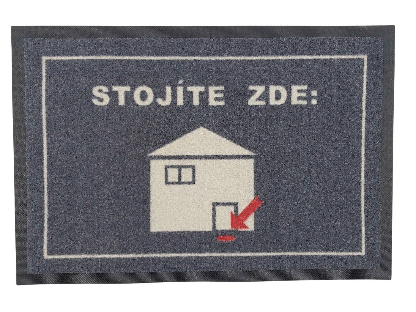 Rohožka GPS (Stojíte tu) 40x60 cm - na von aj na doma, 40x60, šedá, GDmats