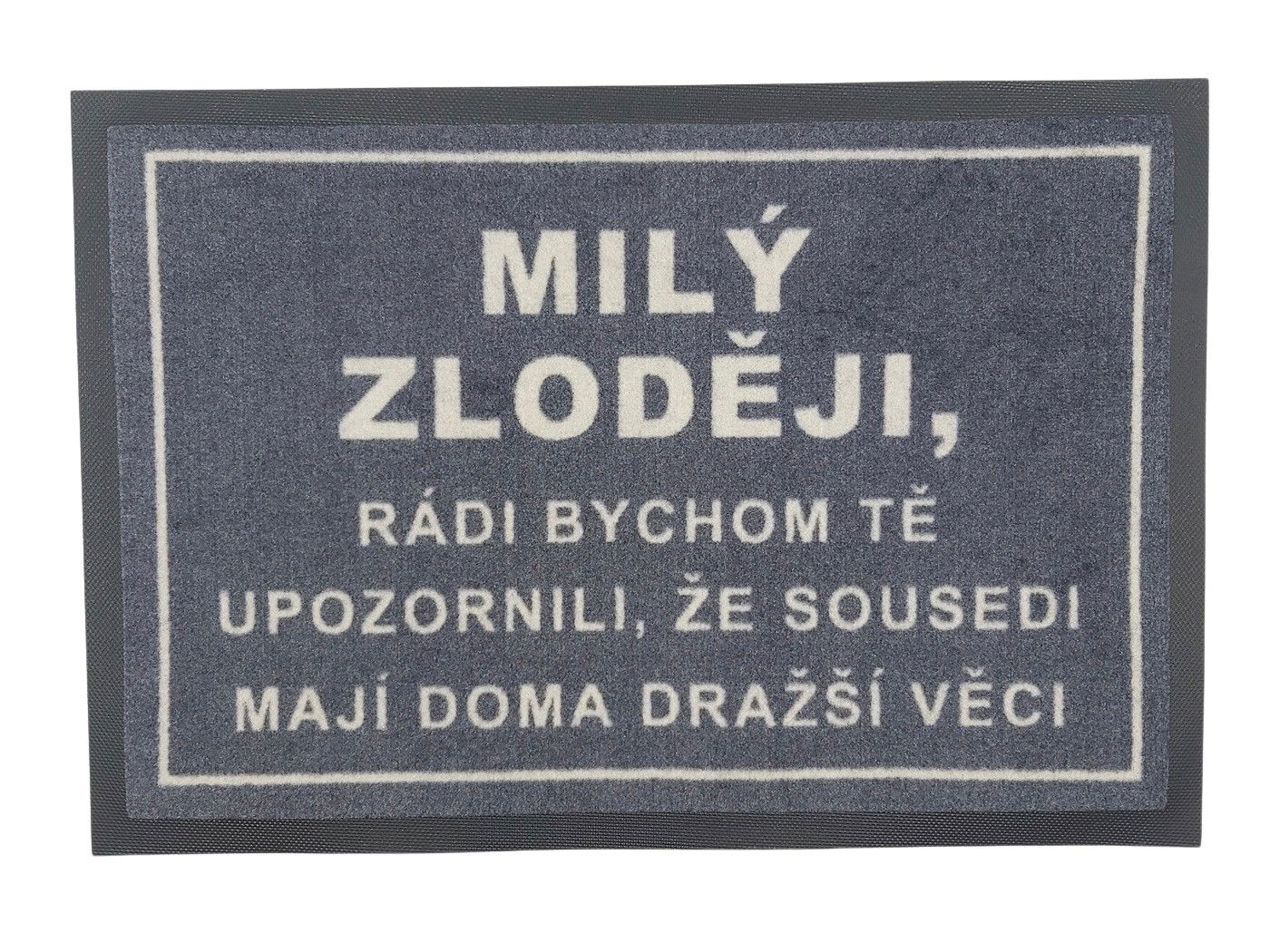 Rohožka Milý zlodej 40x60 cm - na von aj na doma, 40x60, šedá, GDmats