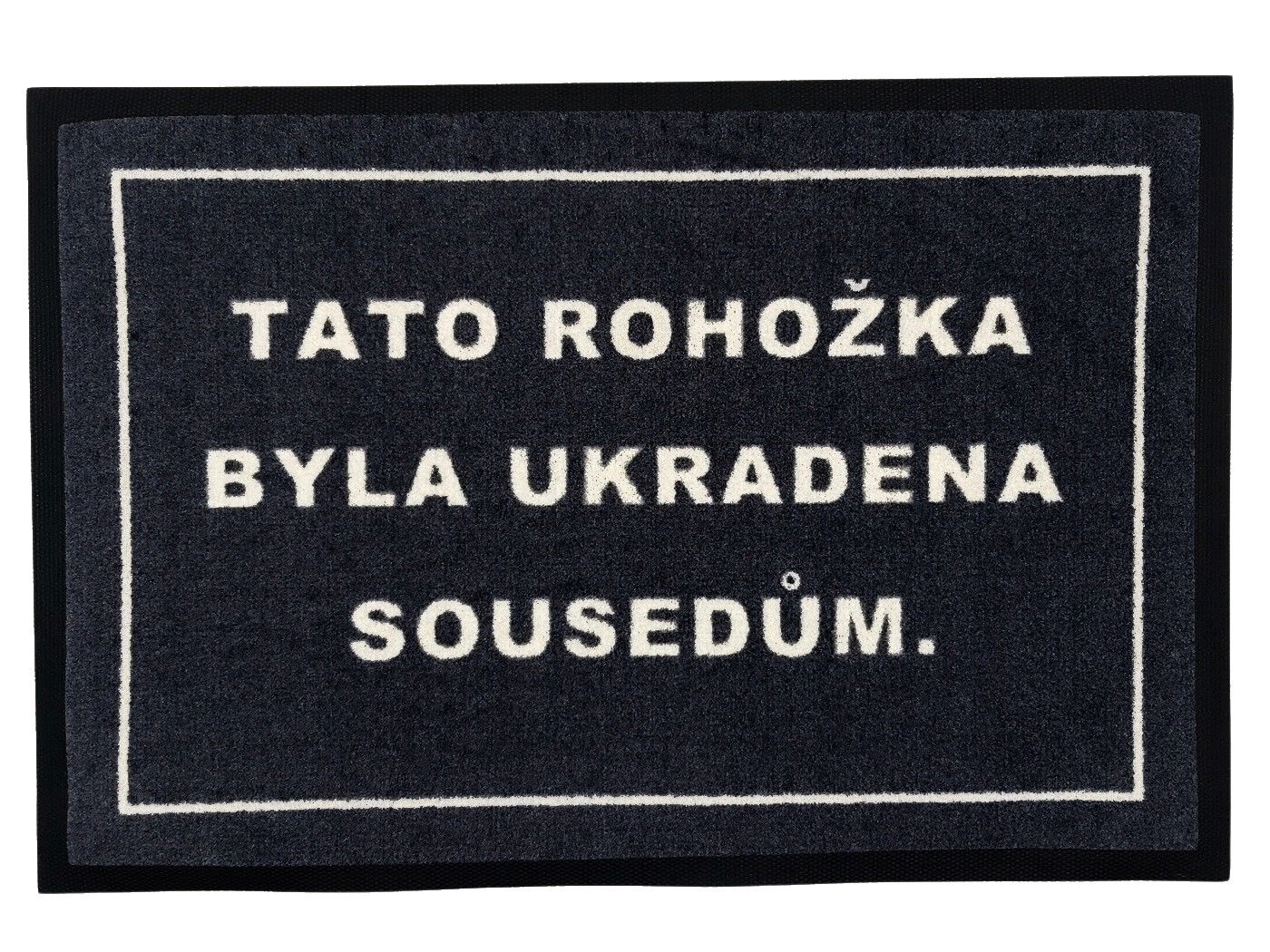 Táto rohožka bola ukradnutá susedom 40x60 cm - na von aj na doma, 40x60, šedá, GDmats