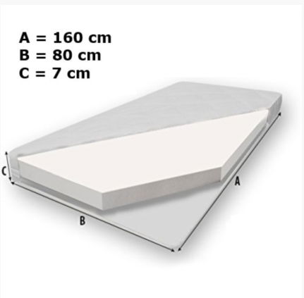 Detská posteľ s matracom Balmo 80x160 cm - modrá / biela – obrázok 3