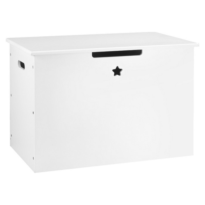 Drevený box na hračky Bolis - biela