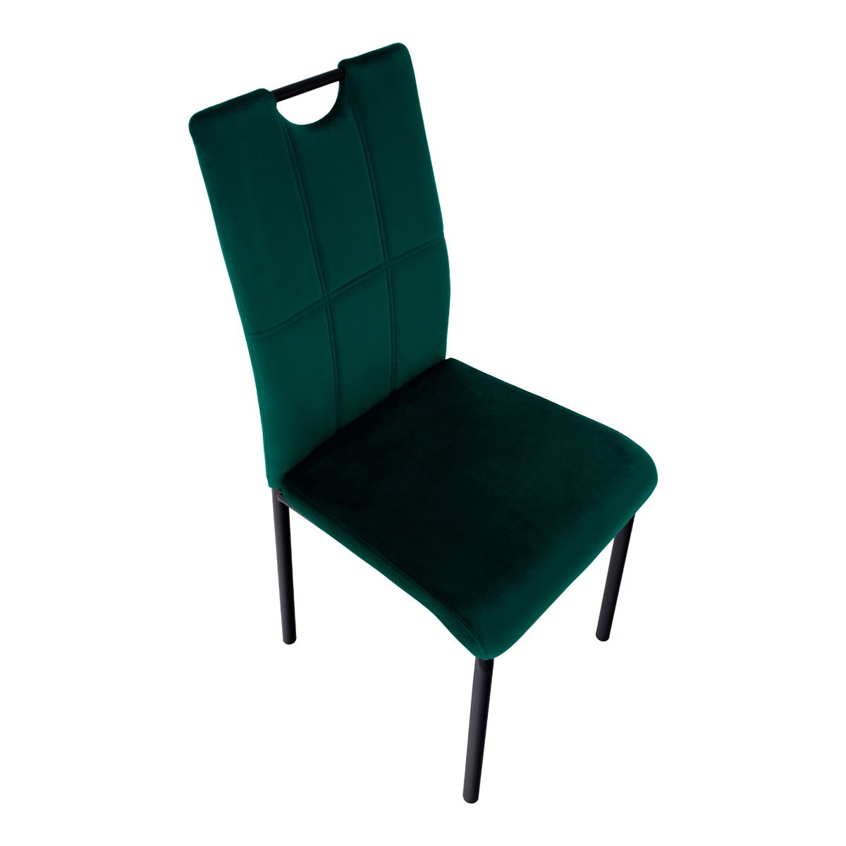 Jedálenská stolička Jonka - smaragdová (Velvet) / čierna – obrázok 10