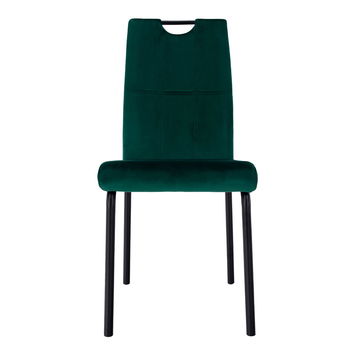 Jedálenská stolička Jonka - smaragdová (Velvet) / čierna – obrázok 5