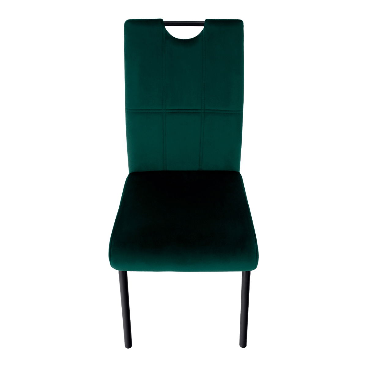 Jedálenská stolička Jonka - smaragdová (Velvet) / čierna – obrázok 4