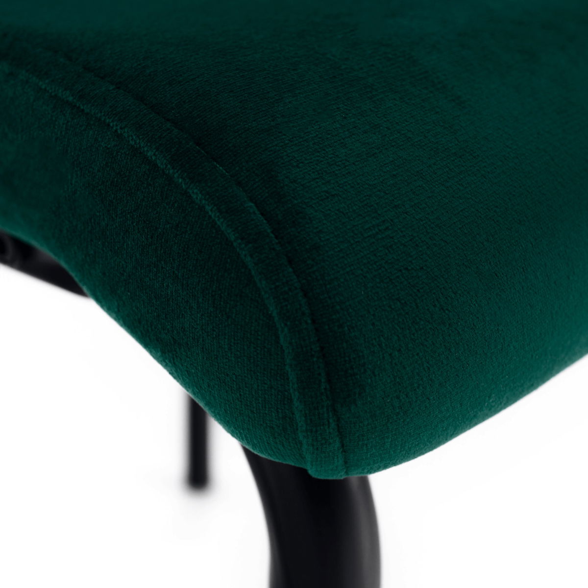 Jedálenská stolička Jonka - smaragdová (Velvet) / čierna – obrázok 8