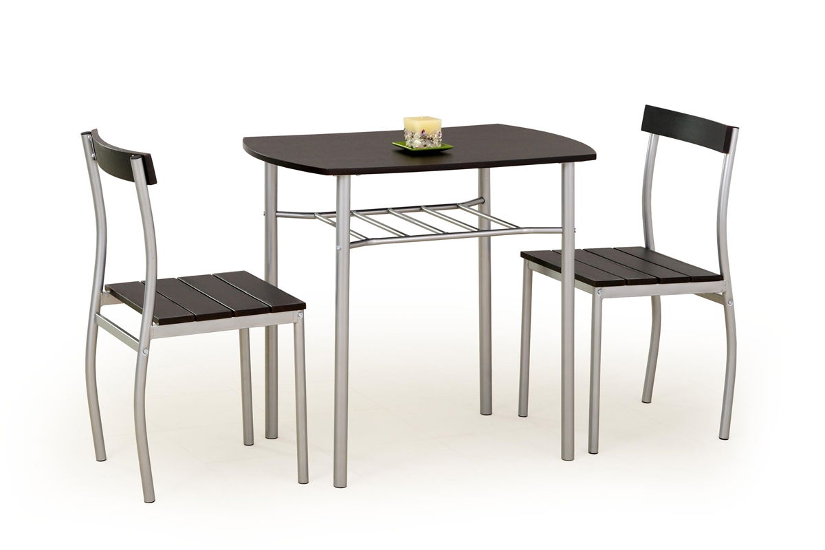 Jedálenský set Lance 1+2 - wenge / oceľ