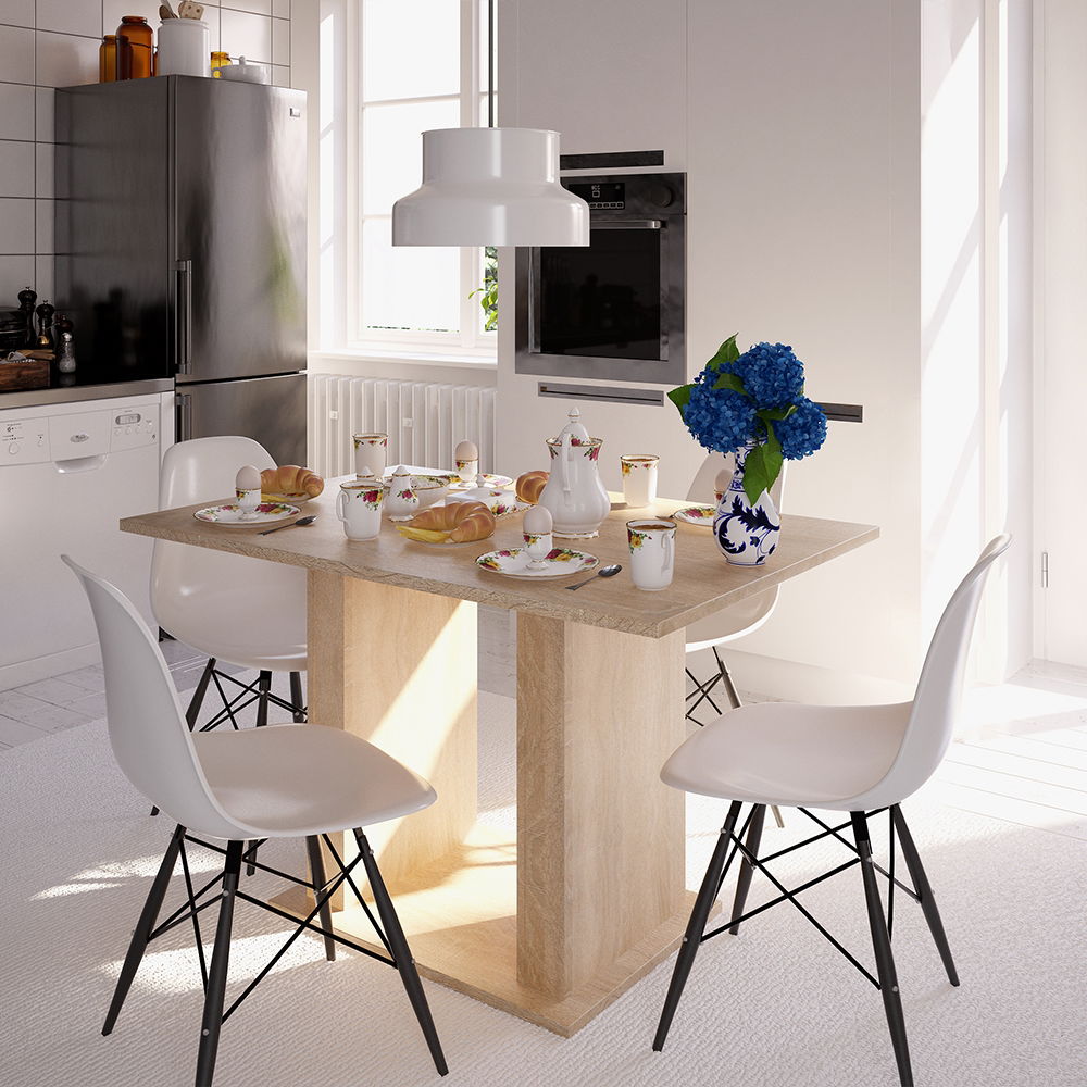Jedálenský stôl Bistro 119x79 cm - dub sonoma – obrázok 2